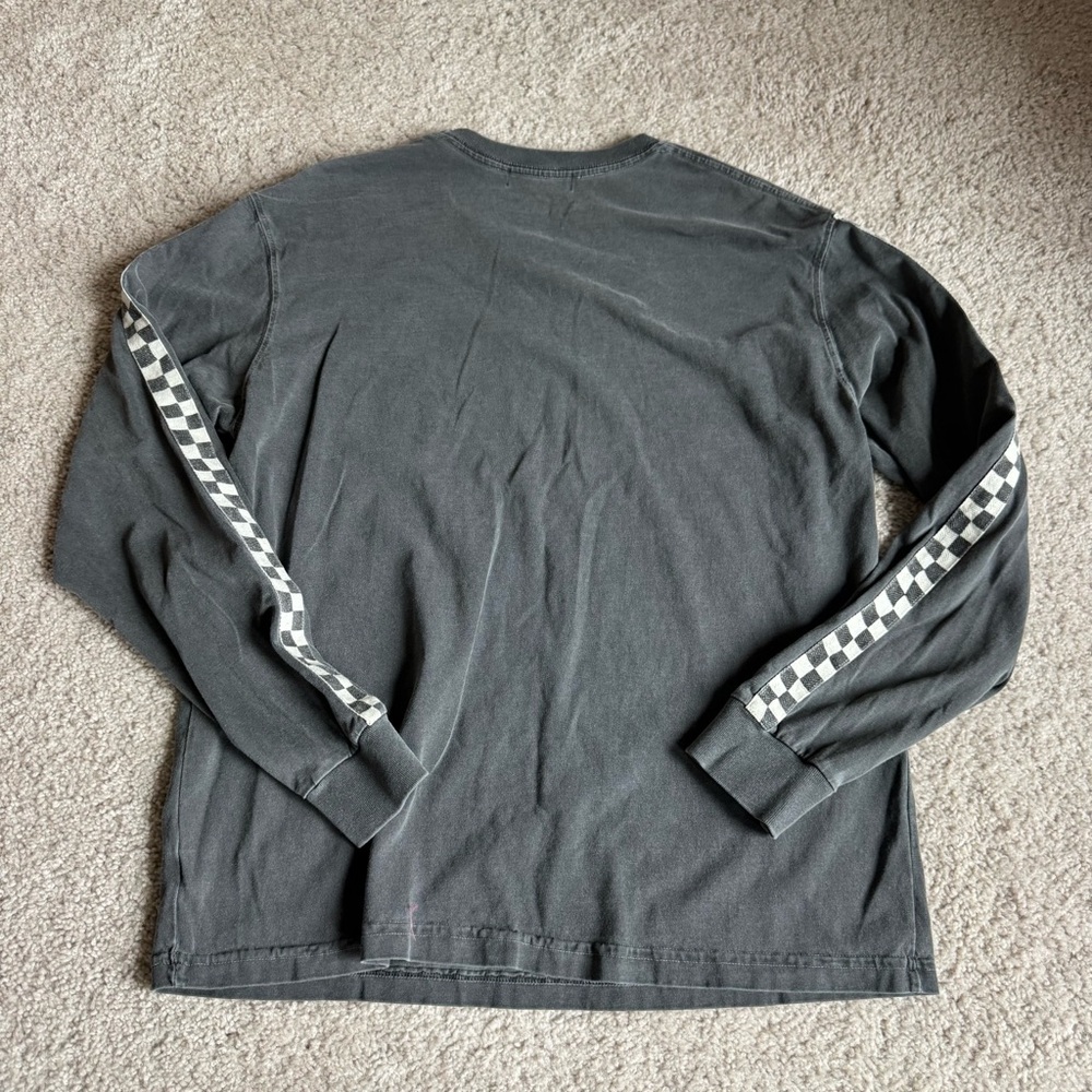 Ragabond Studio TopsGent's Crop Long Sleeve Washed Black medium 100% Cotton - Picture 5 of 5